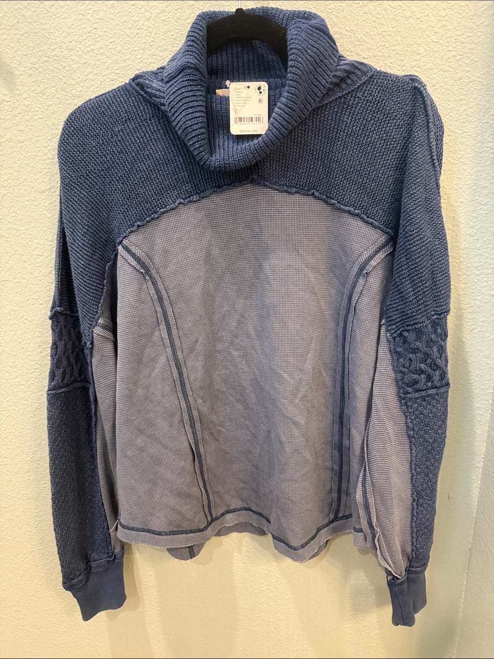 Free People Turtleneck Pullover Sweater Large NWT